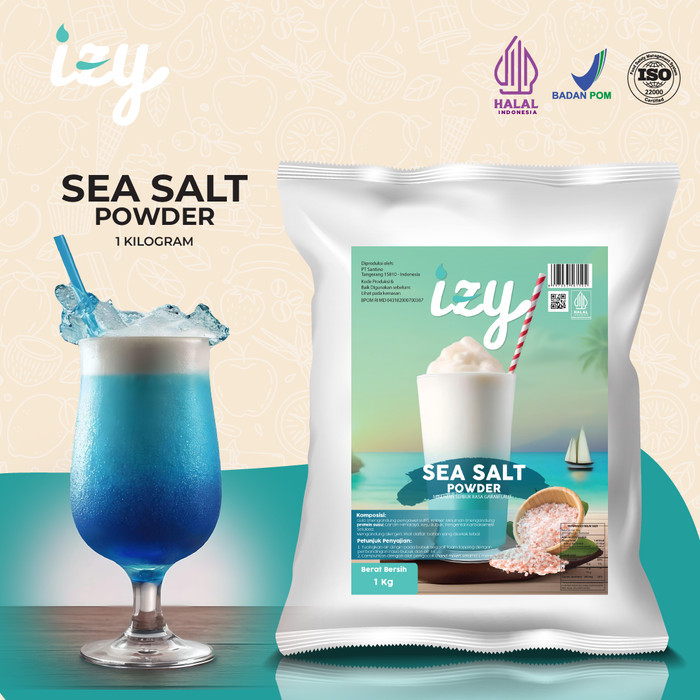 

Izy Premix Powder Sea Salt - Bubuk Minuman Topping Garam Laut 1 Kg