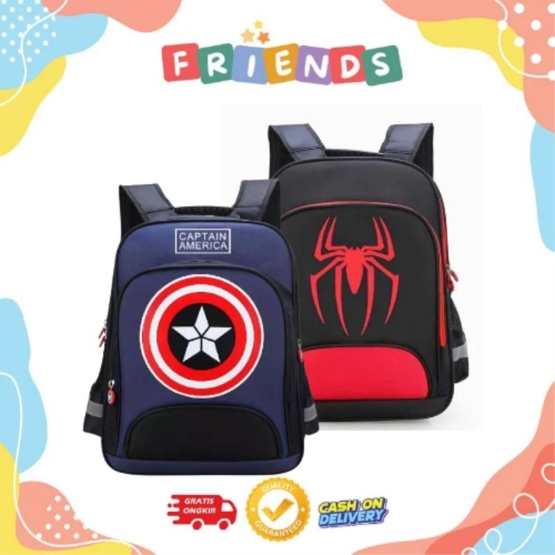 Tas Ransel Anak Sekolah SD Laki-Laki / Tas anti air- Size besar