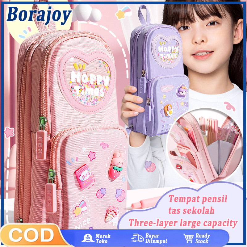 

Kotak pensil gadis imut Kotak pensil Korea model 3D kartun imut