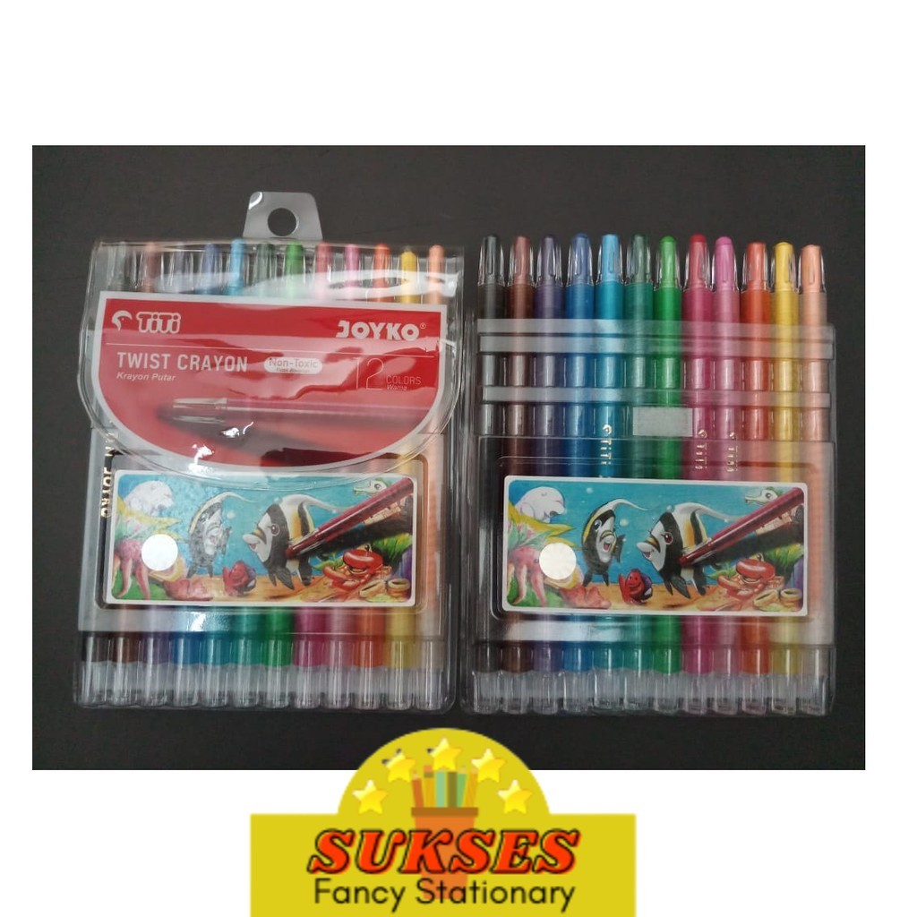 

Crayon Oil Pastel 12 Warna Putar (Bentuk Pensil)