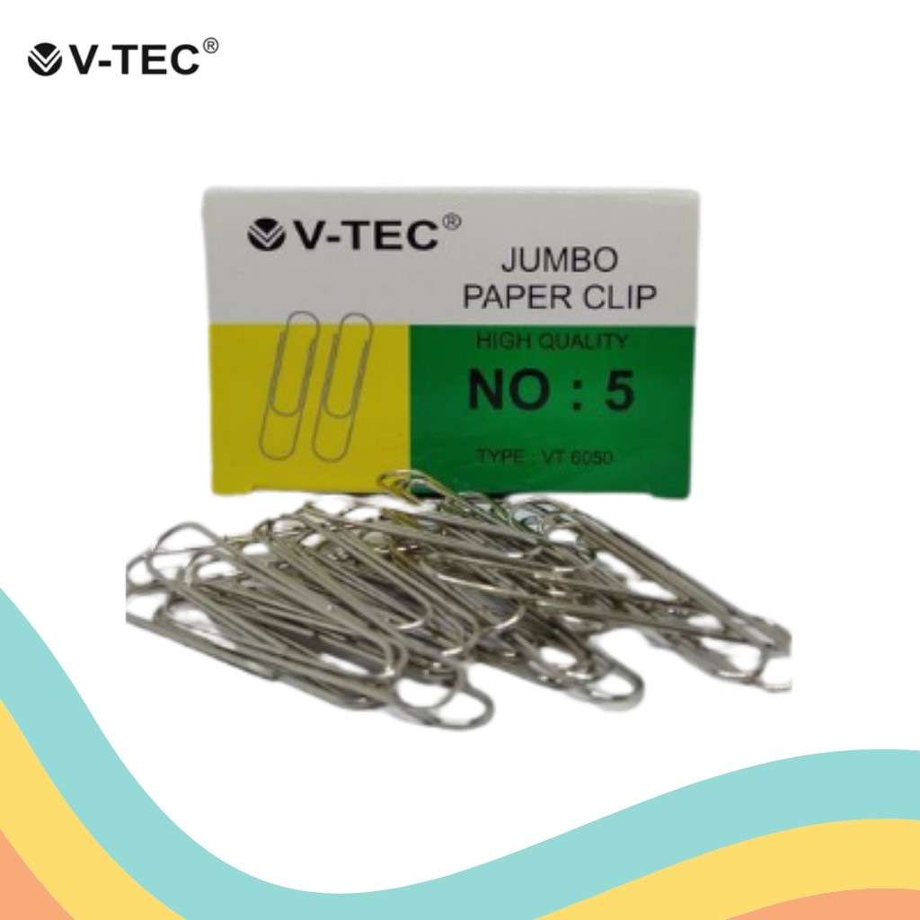 

V-TEC TRIANGLE PAPER CLIP VT-6050 NO. 5 / PCS