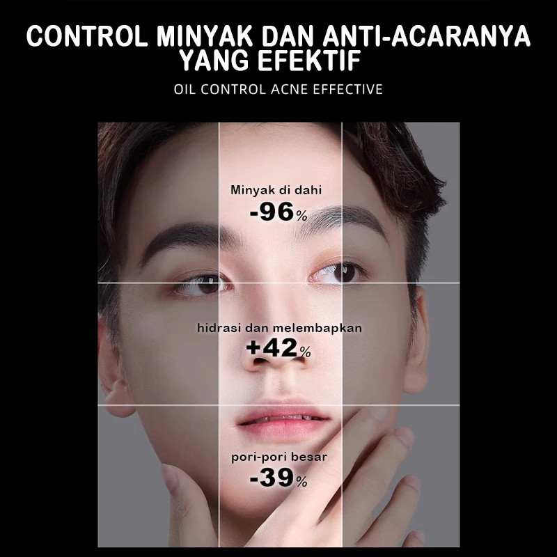 Men Sabun Cuci Muka Sabun Muka Pria Jerawat Dan Berminyak Pembersih Wajah Pria Oil and Comedo
