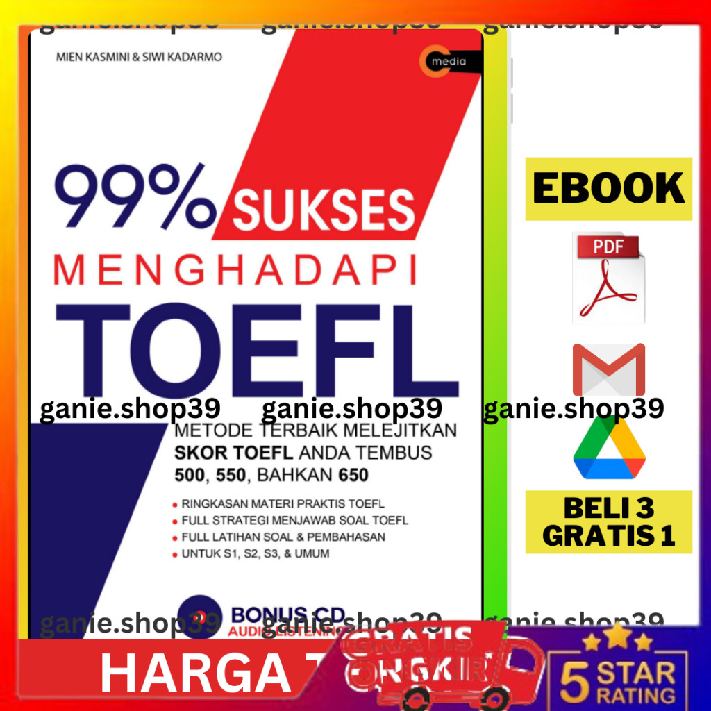 

BELI 3 GRATIS 1 [286] [E-B.O.O.K] 99% SUKSES MENGHADAPI TOEFL PUSAT CPNS