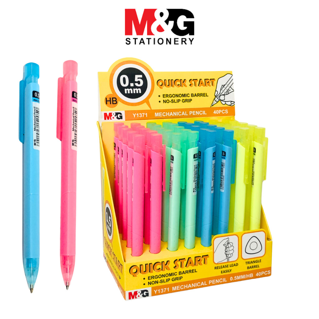 

Pensil Mekanik M&G HB 0.5 mm Warna Pastel Trigonal Barrel Mechanical Pencil #y1371 - Satuan- SHSNP