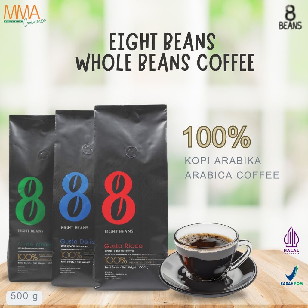 

8 Beans Coffee - Bean 500g / 1000g / Eight Beans Biji Kopi