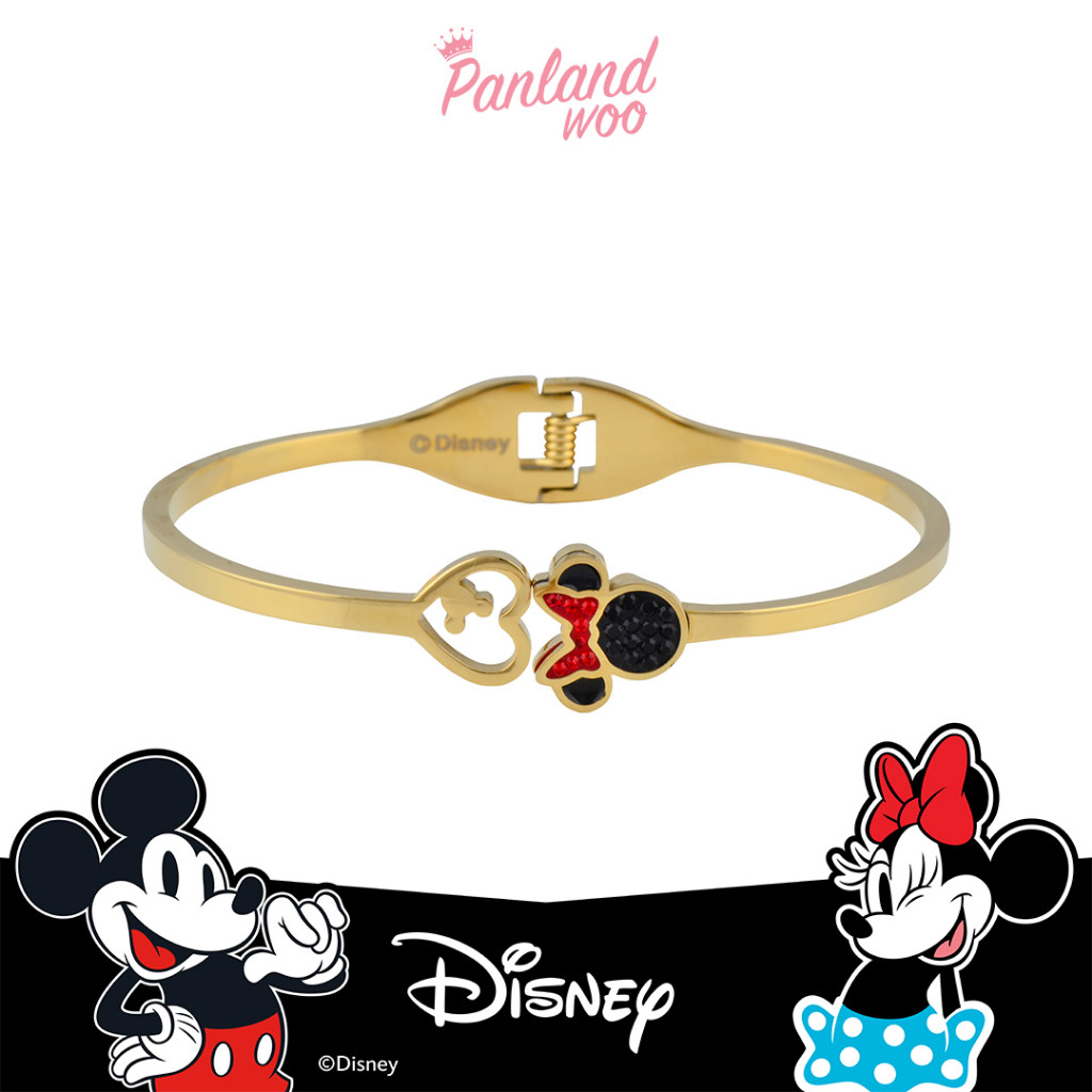 Panlandwoo - Mickey & Minnie Mouse Collection – Gelang Bangle Titanium Wanita Clarion