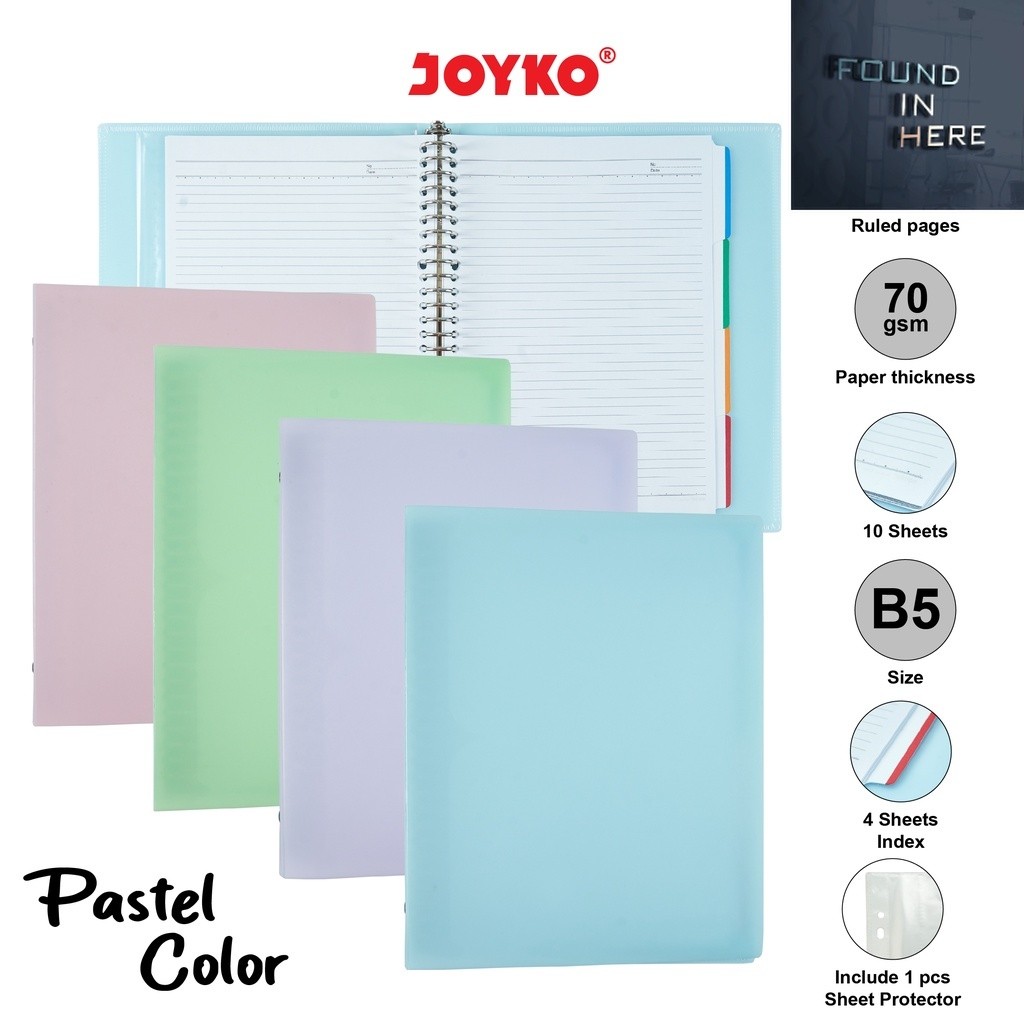 

HOT SALEE!! / Binder Note Joyko B5-MHPT-143