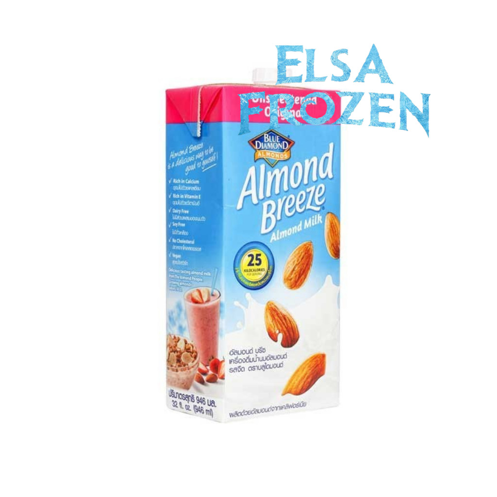 

BLUE DIAMOND ALMOND BREEZE UNSWEETENED ORIGINAL 946ML / ALMOND SUSU