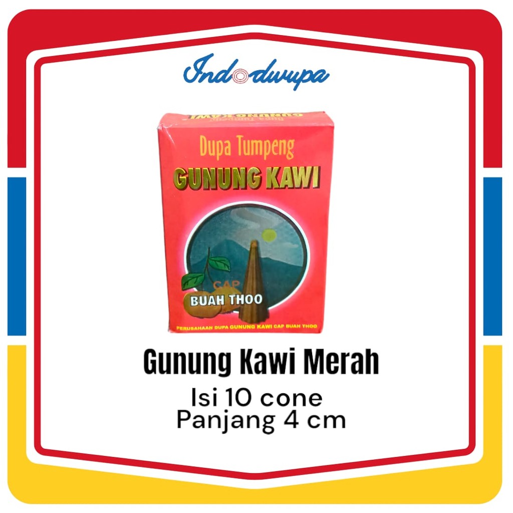 Dupa Hio Gunung Kawi Merah Cone Tumpeng