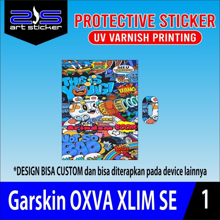 

StikerOXVA Xlim SE Doodle Art UV Varnish Printing Vinil Hologram - DOODLE ART, VINIL