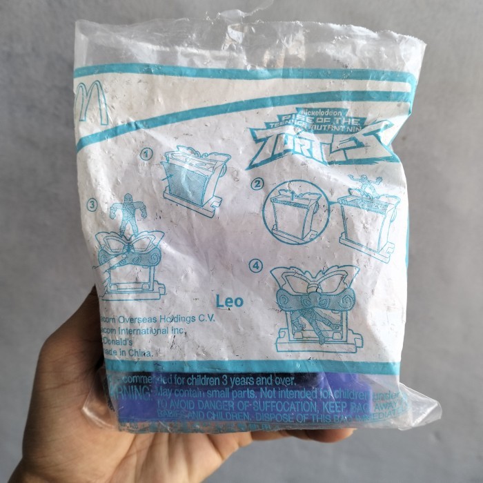 Mainan Happy Meal Nicklodeon TMNT Leo - Mc Donald Toys Segel Buka