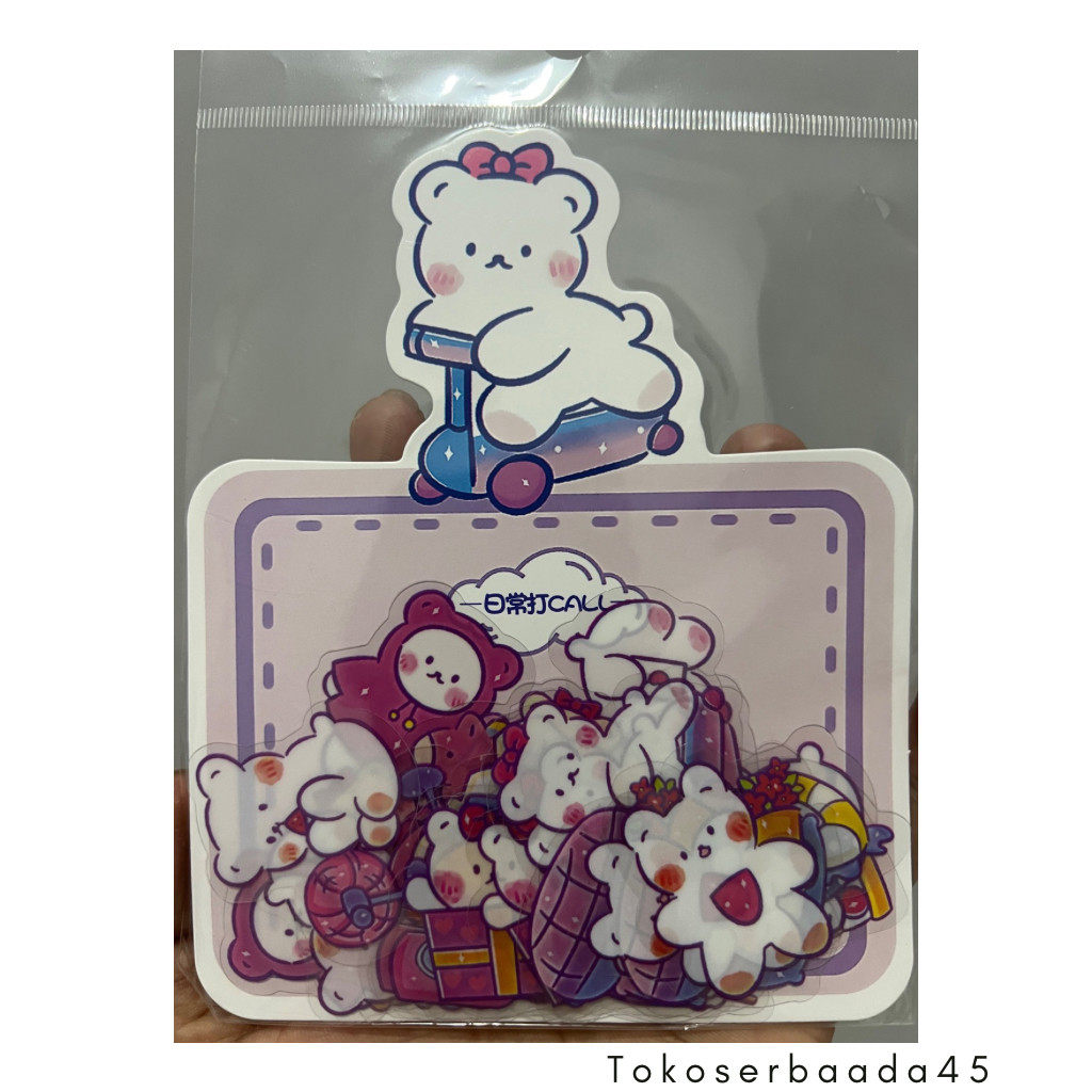 

Grosir 1 Lusin 1Pack Isi 40 Lembar Stiker Motif Kartun Korea Lucu Anti Air Dekorasi Handbook Scrapbook DIY Waterproof