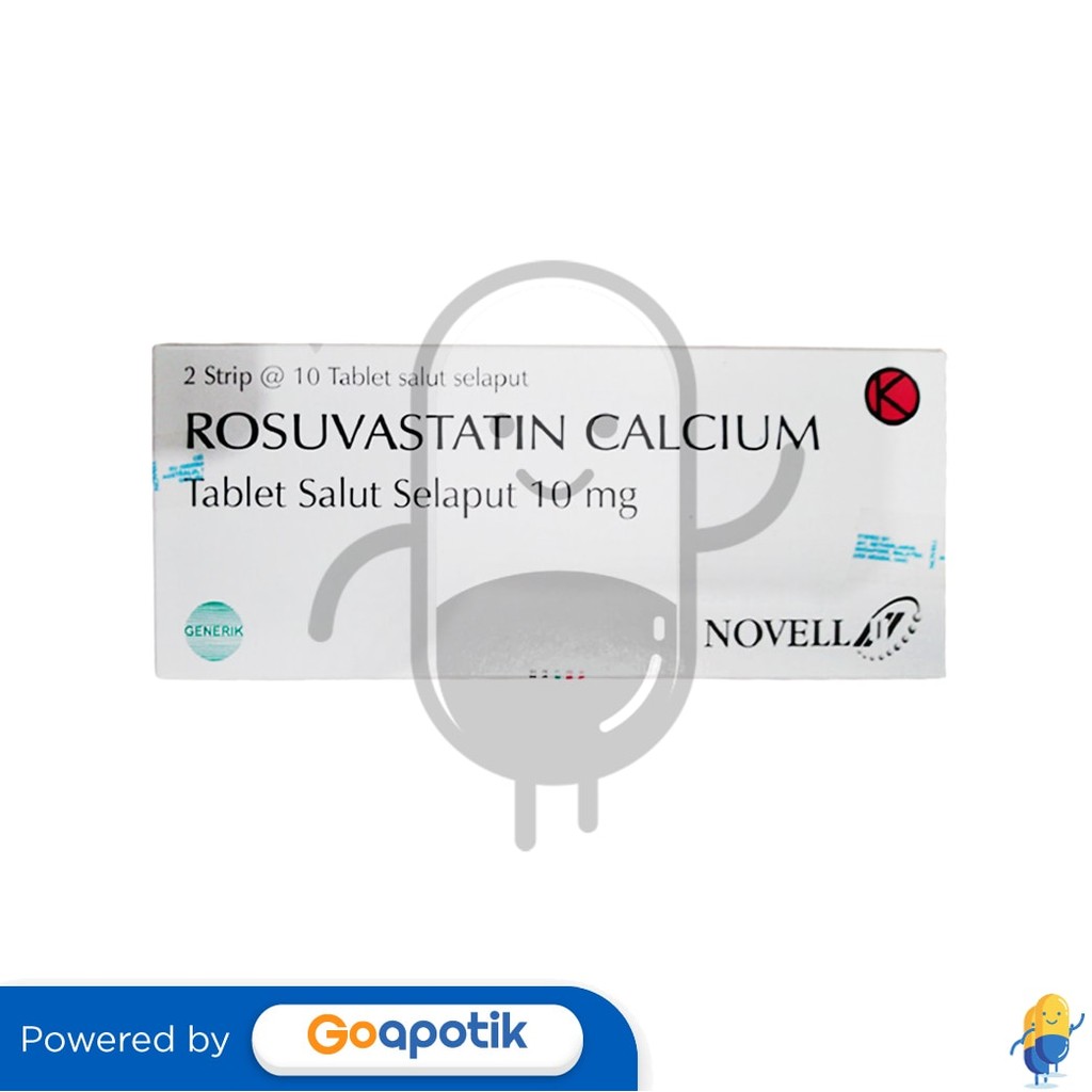Rosuvastatin Calcium Novell 10 Mg Box 20 Tablet