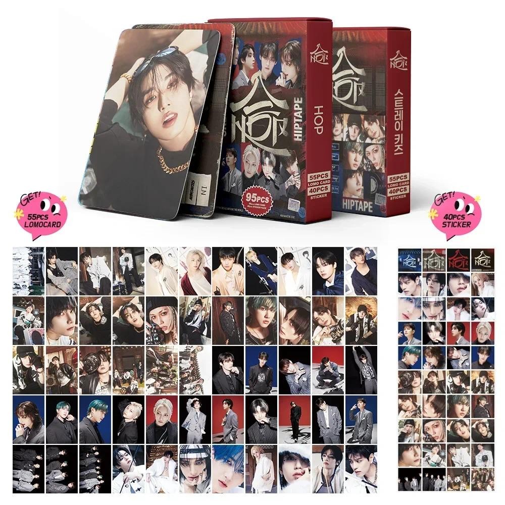 

New 55+40Pcs/Set KPOP New Album HOP Photocards Collection Flex Lomo Cards High Quality Print Photo Cards Fan Gift
