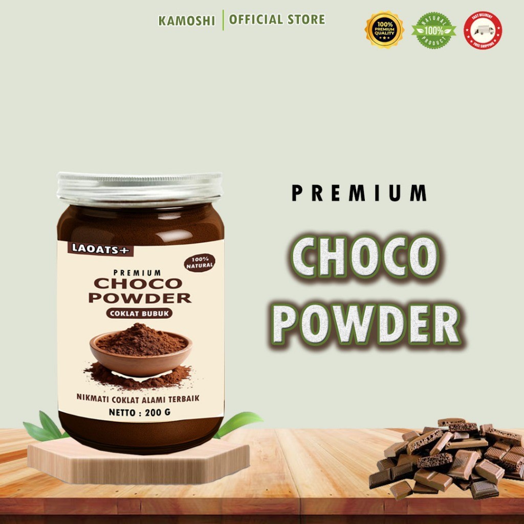 

Coklat Bubuk Premium 200g Laoats