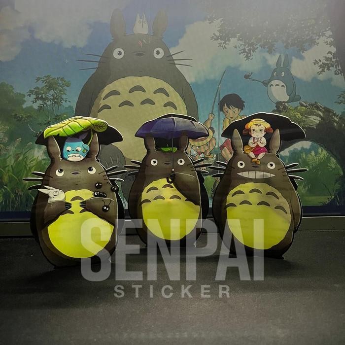 

READY Ghibli Sticker 3D Stiker | Totoro Spirited Away Kaonashi Kaonashi Ukuran Besar Stationery - Totoro SIAP KIRIM