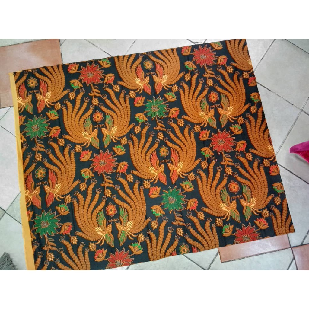 Kain Jarik Batik SOLO motif sogan colet burung kembar