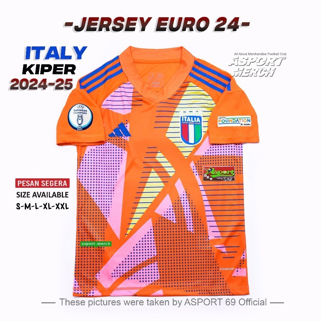 ASPORT ITALY KIPER EURO  2024 2025  ITALIA GK GOALKEEPER 24 25 GRADE ORI