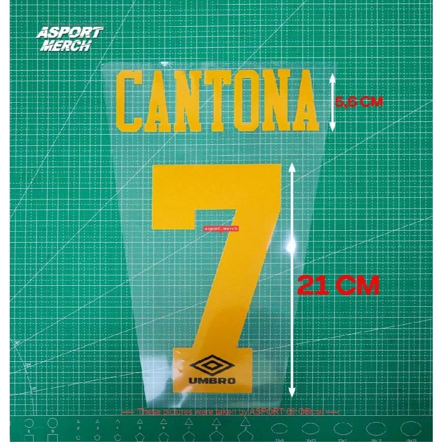 ASPORT NAMESET CANTONA M4N UNITED AWAY 1993 1994 1995 MU KUNGFU NAMESET  MU AWAY 93 94 95