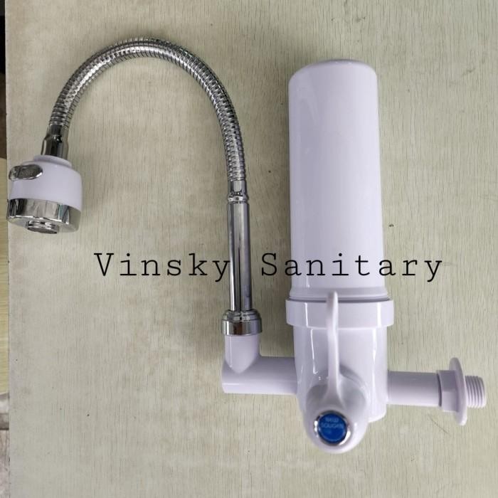Kran Angsa Fleksibel Flexibel Saringan + saringan filter SOLIGEN - Kran + Filter