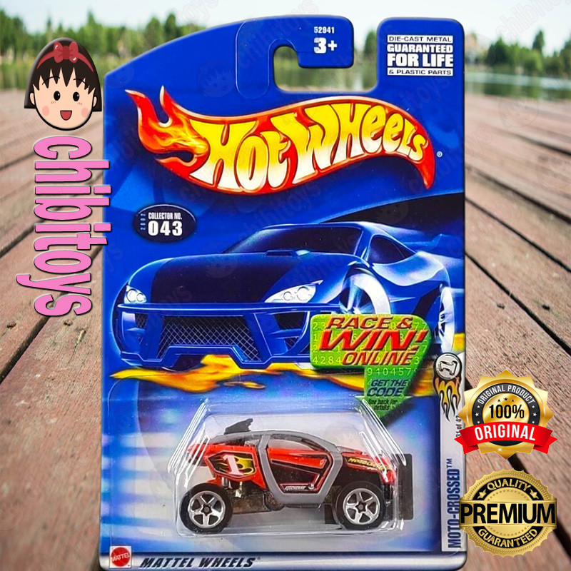 Hot Wheels Moto Crossed Merah Diecast Off Road