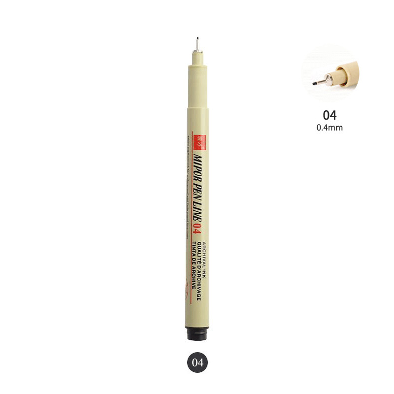 

1 Pcs Pigment Liner Pigma Neelde Pen Micron Marker Pen 005 01 02 03 04 05 08 Brush Different Tip Black Fineliner Sketching Pen