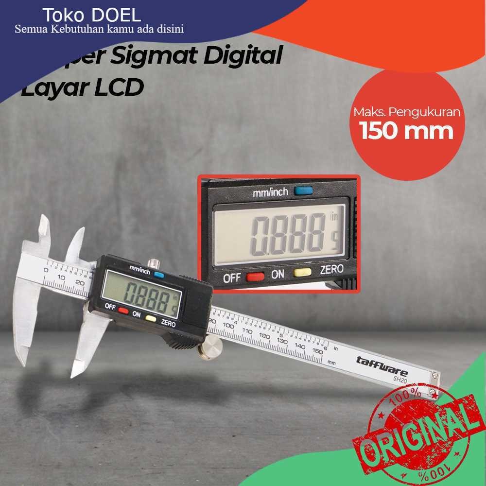 

Toko Doell Taffware Kaliper Sigmat Penggaris Jangka Sorong Digital Layar LCD - SH20