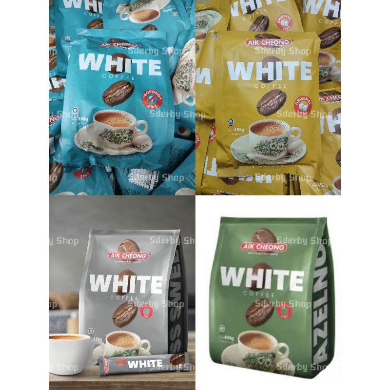 

JAMIN MURAH !!!Aik Cheong White Coffee 3in1 Instan Hazelnut Kosong Less Sugar Pack Original(BISA LANGSUNG ORDER)