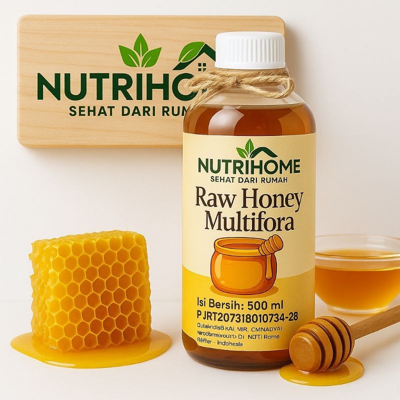 

Nutrihome - Premium 500 Ml Madu Hutan Multiflora Murni Asli tanpa campuran
