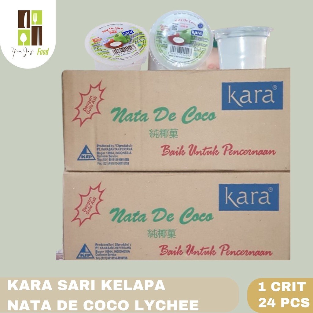 

Kara Sari Kelapa Nata De Coco Lychee/ Leci Cup 1 Carton 130g