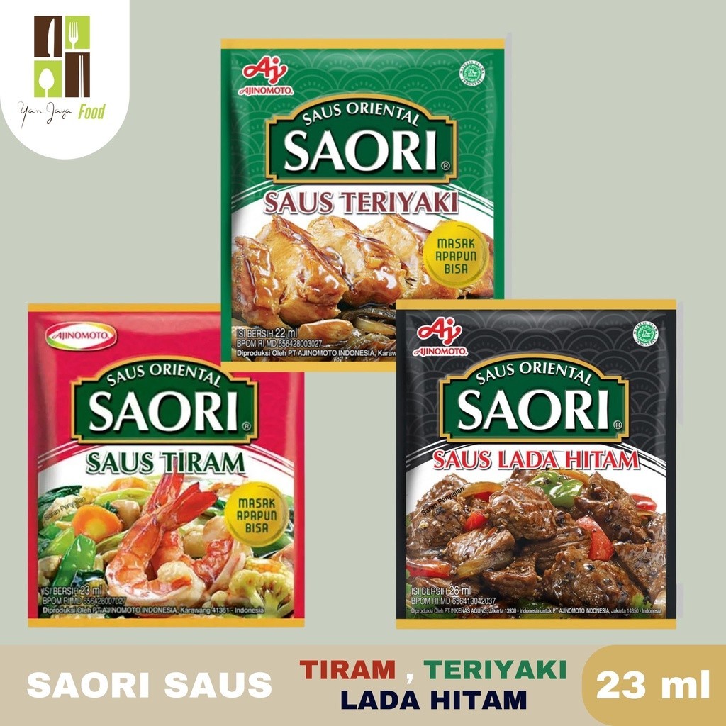 

Saori Saus Sachet Saus Tiram / Saus Teriyaki / Saus Lada Hitam [23ml] 10 PCS