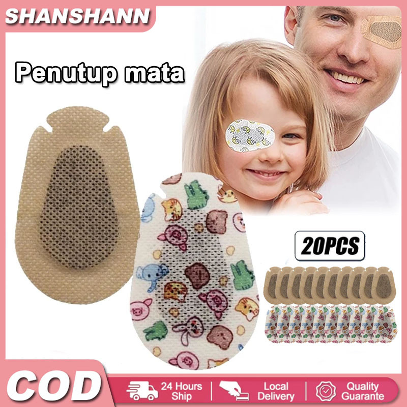 20PCS Eyes Patch Penutup Mata Malas Anak Orthoptic Eye Patch Terapi Mata Anak Anak Orthoptic Eye Pat