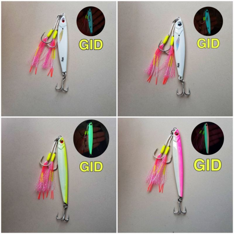 TERMURAH Metal Jig GID KOMPLIT - Untuk Mancing Malam gf09