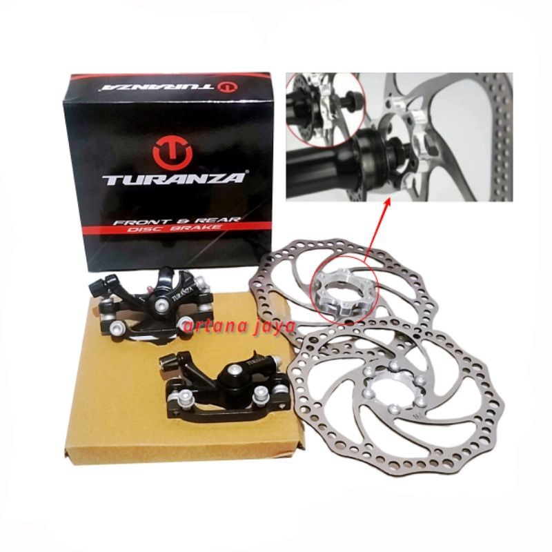 Rem cakram sepeda set turanza 160 mm untuk semua jenis sepeda