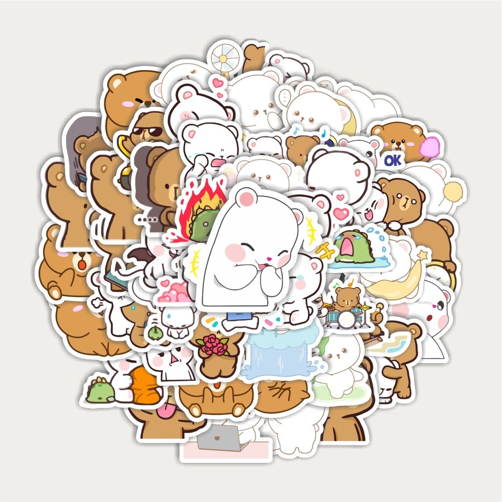 

Sticker Pack Sticker Kartun Beruang | Sticker TUMBLR | Stiker LAPTOP KOPER HELM