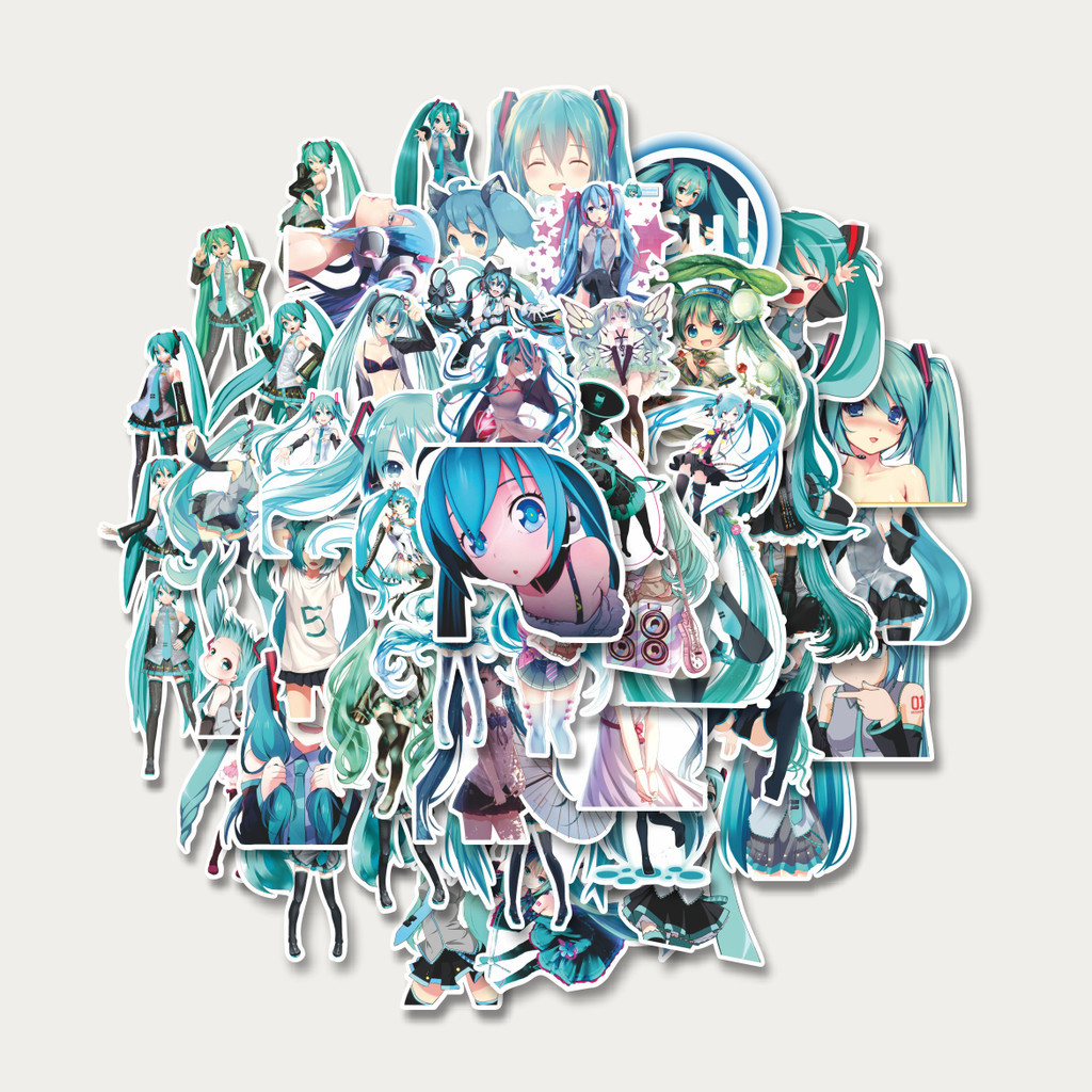 

Sticker Pack Stiker Anime Hatsune Miku | Sticker TUMBLR | Stiker LAPTOP KOPER HELM