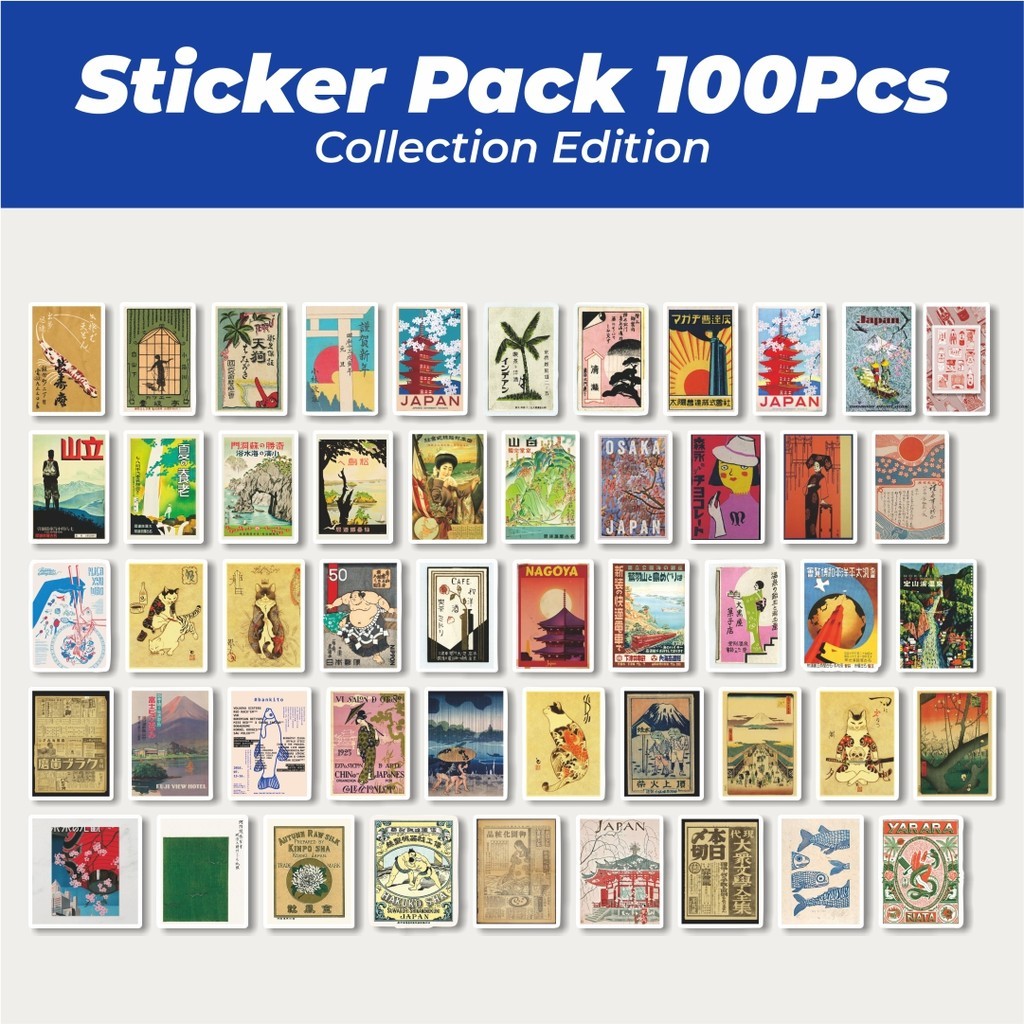 

Hot Stiker Poster Tokyo City Jepang Lucu Anti Air Stikers Berperekat Waterproof Sticker Decal Buat Motor Helm Buku Journal Koper Casing HP Laptop Botol Minum