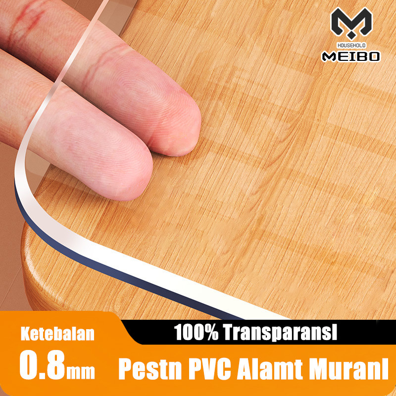 Meja Makan PVC Transparan /  Taplak Meja Bening Multifungsi / Taplak Meja Meteran/ Alas Meja Polos /