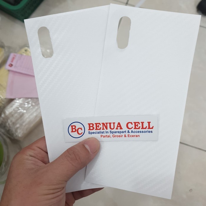 BACK SKIN CARBON XIAOMI REDMI 9A - ANTI GORES BELAKANG XIAOMI REDMI 9A