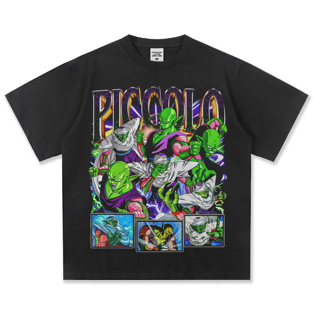 PICCOLO Korea Style T-shirt Oversize Kaos pria dan wanita  leher bulat
