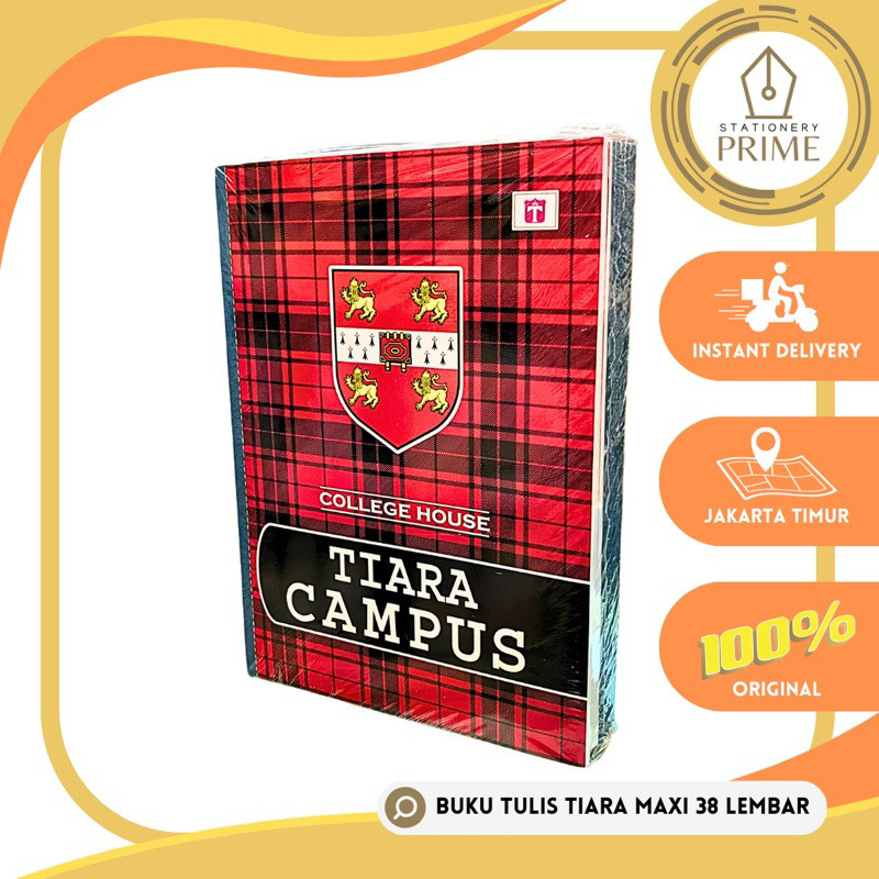 

NEW SALE Buku Tulis Tiara Maxi Campus 38 Lembar (1 Pack isi 10 Buku)