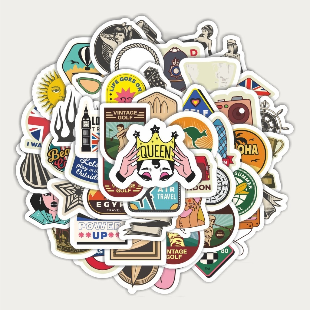 

Sticker Pack Sticker Kartun Gaya Eropa Dan Amerika | Sticker TUMBLR | Stiker LAPTOP KOPER HELM