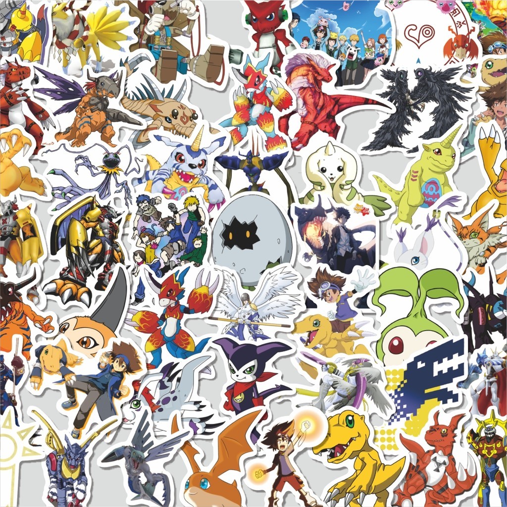 

Stiker Cutting Pack Sticker Anime Digimon Adventure Lucu Anti Air Stikers Berperekat Waterproof Sticker Decal Buat Motor Helm Buku Journal Koper Casing HP Laptop Botol Minum