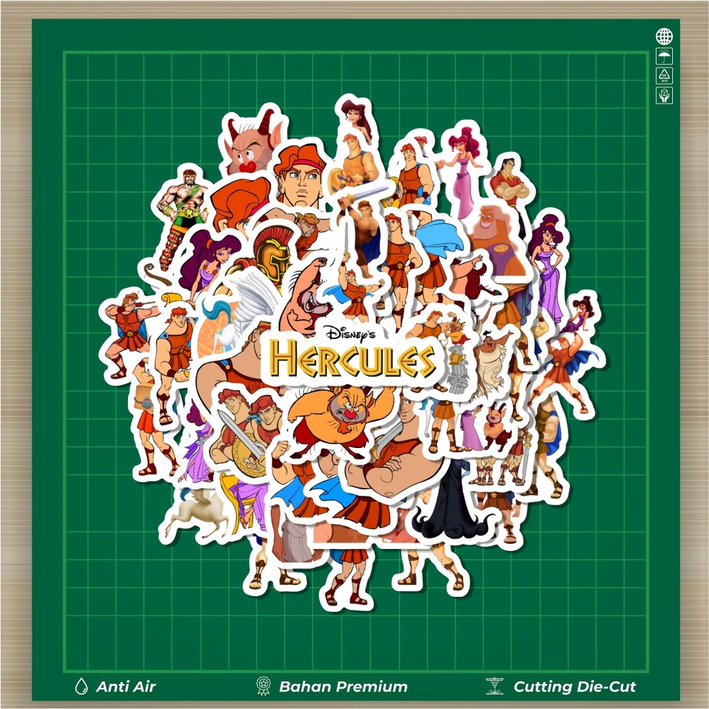 

HOT 50 PCS STIKER Sticker Kartun Hercules The Animated Series Sticker Stiker Fashion Cars Decal Dingin Kartu Album Custom Vinyl Anti Air- Sticker Aesthetic Buku Journal Koper Casing HP Tablet Laptop Helm Motor Botol Minum