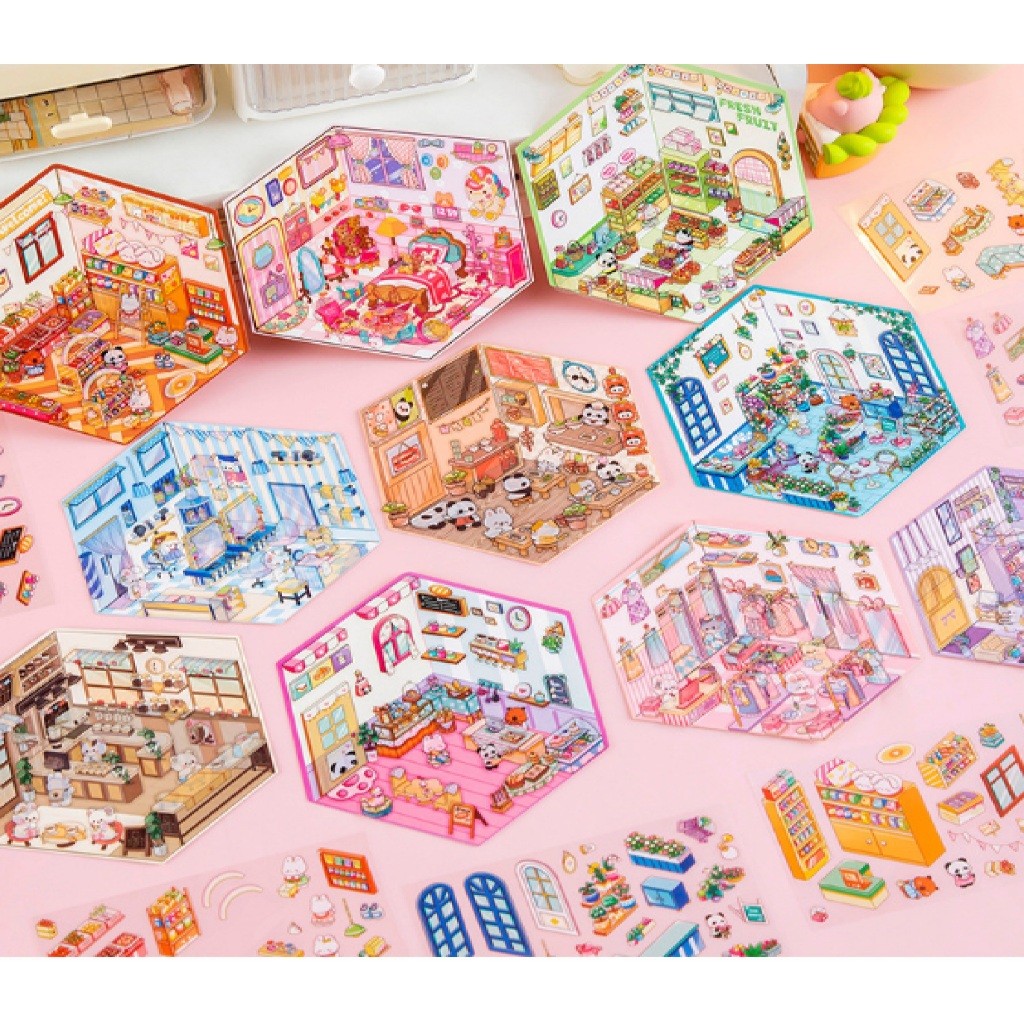 

Bellini - Stiker tempel / stiker 3 dimensi mainan anak motif kartun