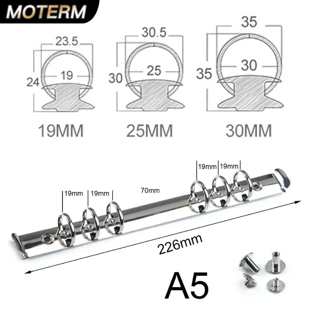 

Moterm A5 Size Metal Spiral Rings Binder Clip With 2 Pairs of Screw For Diary Notebook Planner Binder Clip File Folder