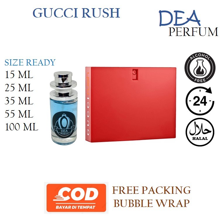 Parfum Wanita Aroma Sexy & Bold - Terinspirasi Gucci Rush | Wangi Tahan Lama 15ml - 100ml + Free Pou