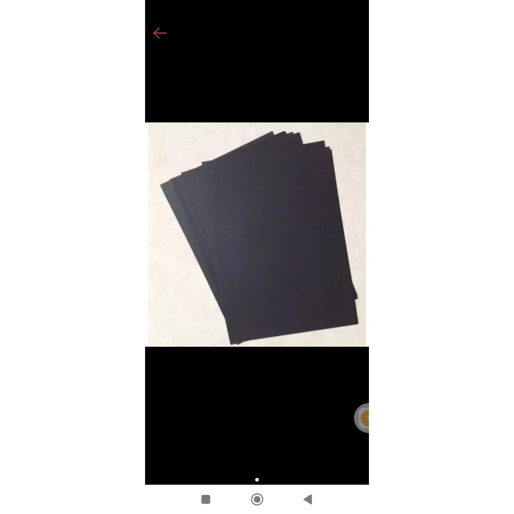 

Kertas HVS A4 80 grm warna Hitam per 50 lembar - A4 80grm hitam