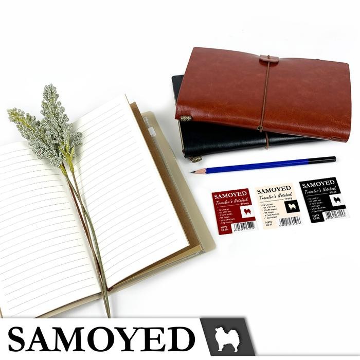 

SAMOYED NBTV-L3 Buku Tulis / Catatan / Agenda / Jurnal / Traveler's Notebook / Diary / Journal - Black