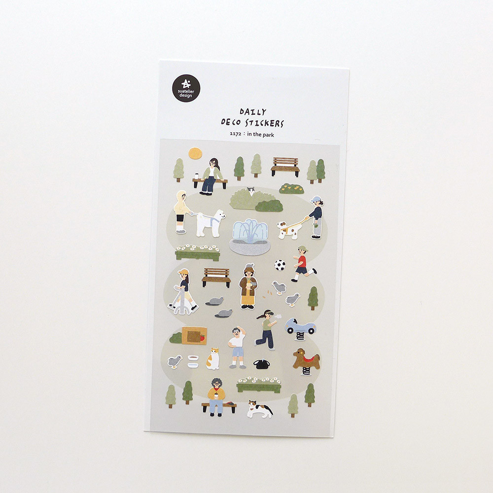 

Korean Import Original Suatelier In The Park Paper Stickers Scrapbooking Diy Journal Stationery Sticker Deco Art Supply 1172
